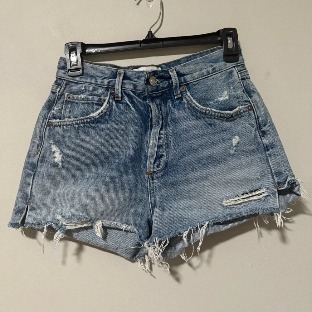 AGOLDE JADEN HI RISE CUT OFF SHORT Size 26 - Picture 3 of 9